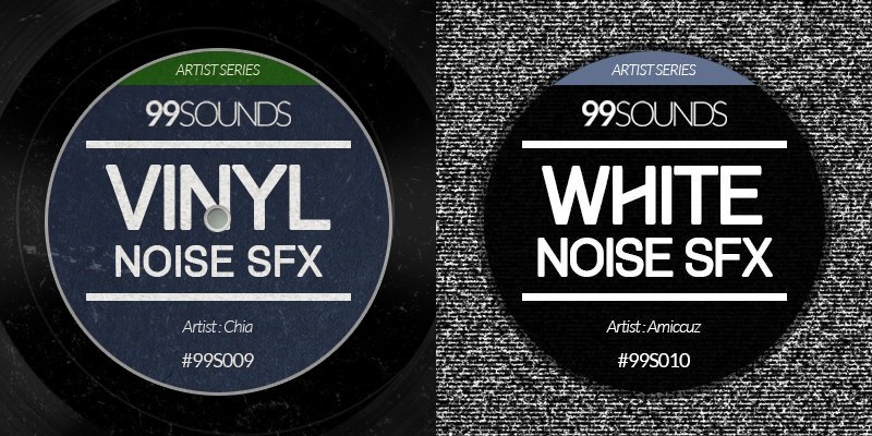 ノイズSFX無料サンプルパック「Vinyl Noise SFX」「White Noise SFX」