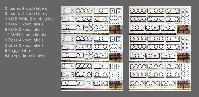 Pedal Labels