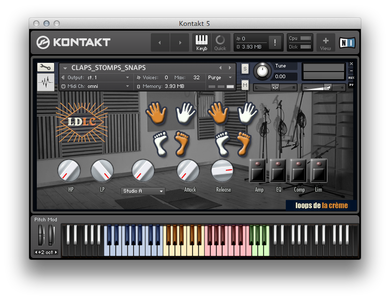 loops de la crèmeがスタジオ引越し記念にKontaktライブラリ『CLAPS-STOMPS-SNAPS』をリリース！