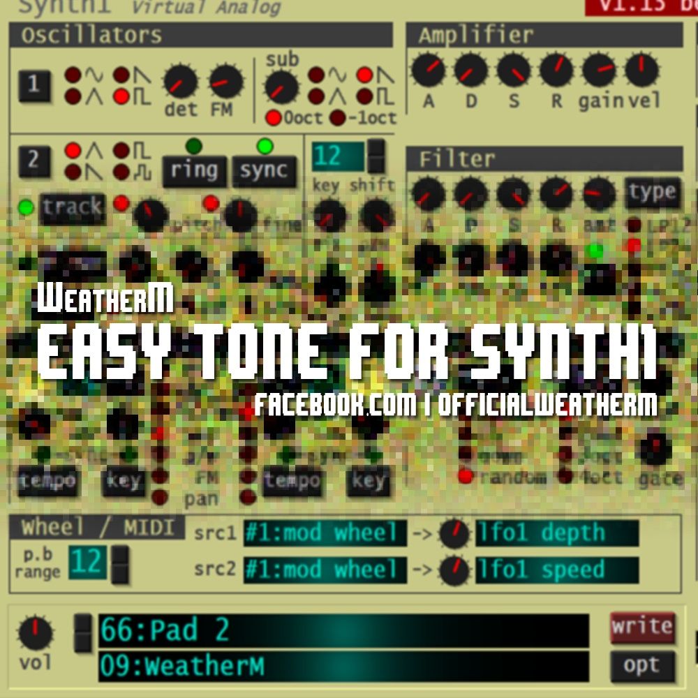 ダークな雰囲気のSynth1用無料プリセットパック『WeatherM Easy Tone for Synth1』