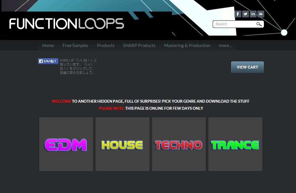 Function Loopsから4つのジャンル別の無料シンセサンプルパックが期間限定で配布中