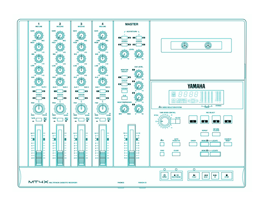 YAMAHAのカセットテープレコーダーで録音した音を再現できるIRパック『Yamaha MT4X 4 Tracks Cassette Impulse Set』
