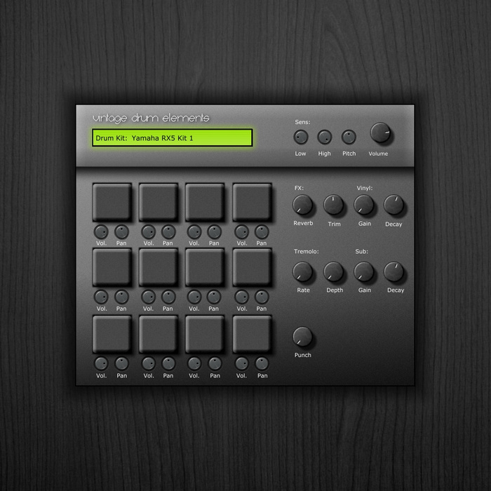 Yamaha RX5をフィーチャーしたVST/AUプラグイン『Vintage Drum Elements』