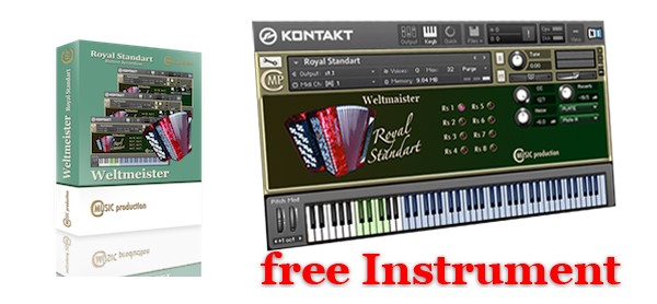 Kontakt用の無料アコーディオンライブラリ『WELTMEISTER Royal Standart』