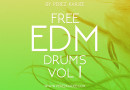 EDM向けドラムサンプルが300個収録された無料サンプルパック『Free EDM Drums Vol 1』